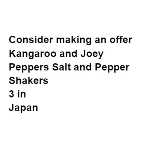 Kangaroo and Joey Salt and Pepper Shakers 3 in Kitchy Grannycore Complete - Picture 2 of 11